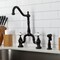 Kingston Brass Bridge Kitchen Faucet with Brass Sprayer, Oil Rubbed Bronze KS7755PXBS - alternate 5